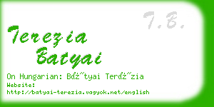 terezia batyai business card